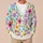 Colorful Floral Butterfly Motifs for Joyful Everyday Layering and Bright Spring Outings All-over Print Knitted Cardigan - 6