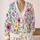 Colorful Floral Butterfly Motifs for Joyful Everyday Layering and Bright Spring Outings All-over Print Knitted Cardigan - 2