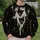 Gothic Puppy Faces And Crosses For Alternative Streetwear And Everyday Dark Style Looks All-over Print Knitted Sweater - 6