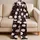 Black Baseballs And Heart Doodles For Cozy Game Nights, Gifts For Athletic Love Fans Satin Pajamas Set - 5