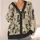 Vintage Newspaper Alien Collage for Everyday Streetwear and Curious Teenagers Style All-over Print Knitted Cardigan - 4