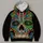 Colorful Sugar Skull for Festive Day of the Dead Celebrations and Everyday Wear All-over Print Hoodie (Lightweight) - 4