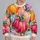 Watercolor Pumpkin Autumn Motifs for Cozy Fall Outings and Seasonal Style All-over Print Knitted Sweater - 2