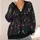 Stained Glass Goat and Pentagram Halloween Scene for Teen Alternative Daily Wear All-over Print Knitted Cardigan - 4