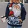 Smiling Santa Merry Christmas Artwork for Festive Holiday Cheer and Winter Celebrations All-over Print Hoodie (Lightweight) - 2