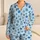 Soft Blue Polka Dot Style for Cozy Evenings, Relaxed Lounging and Home Comfort Satin Pajamas Set - 1