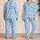 Soft Blue Polka Dot Style for Cozy Evenings, Relaxed Lounging and Home Comfort Satin Pajamas Set - 2