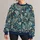 Navy Teal Paisley Florals for Vintage-Inspired Casual Style All-over Print Knitted Sweater - 1