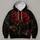 Crimson Rose And Dark Botanical Elegance For Alternative Everyday Style All-over Print Hoodie (Lightweight) - 4