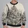 European Castle And Eiffel Tower Scenes For Travel Lovers And City Explorers All-over Print Knitted Sweater - 2