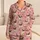 Sweet Pug Dogs And Pink Hearts For Cozy Valentine's Day Lounging At Home Together Satin Pajamas Set - 1