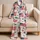 Distressed American Flag Stars and Stripes for Fourth of July Celebrations Satin Pajamas Set - 5