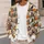 Halloween Bookshelves, Pumpkins and Black Cats for Cozy Autumn Reading and Fall Style All-over Print Knitted Cardigan - 5