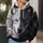 Split Face Wolf Portrait With Bold Dual Tones For Outdoor Adventure Enthusiasts All-over Print Hoodie (Lightweight) - 5