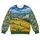 Swirling Blue Sky And Golden Wildflower Train Journey For Artistic Weekend Outings All-over Print Knitted Sweater - 4