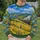 Swirling Blue Sky And Golden Wildflower Train Journey For Artistic Weekend Outings All-over Print Knitted Sweater - 6