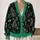 Retro Deep Sea Divers and Sea Creatures for Sci-Fi Everyday Layering and Teen Style All-over Print Knitted Cardigan - 2