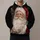 Realistic Santa Portrait With Christmas Tree For Holiday Celebrations All-over Print Hoodie (Lightweight) - 1