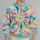 Rainbow Sunburst Bohemian Colors For Spring Festivals And Everyday Wear All-over Print Knitted Sweater - 2