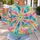 Rainbow Sunburst Bohemian Colors For Spring Festivals And Everyday Wear All-over Print Knitted Sweater - 5