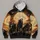 Howling Wolf Pack and Eagles at Moonrise for Outdoor Adventure and Nature Lovers All-over Print Hoodie (Lightweight) - 4