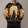 Howling Wolf Pack and Eagles at Moonrise for Outdoor Adventure and Nature Lovers All-over Print Hoodie (Lightweight) - 1