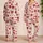 Teddy Bears, Rose Gifts and Red Bows for Cozy Valentine’s Day at Home for Women Satin Pajamas Set - 2