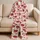 Teddy Bears, Rose Gifts and Red Bows for Cozy Valentine’s Day at Home for Women Satin Pajamas Set - 5