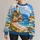 Coastal Lighthouse Seascape for Relaxed Summer Days by the Shore All-over Print Knitted Sweater - 1