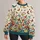 Colorful Butterfly Motifs for Spring Layering and Cheerful Casual Everyday Style All-over Print Knitted Sweater - 1