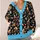 Quirky Long-Limbed Aliens for Halloween Parties and Everyday Cosmic Casualwear All-over Print Knitted Cardigan - 4