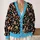 Quirky Long-Limbed Aliens for Halloween Parties and Everyday Cosmic Casualwear All-over Print Knitted Cardigan - 2