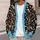 Quirky Long-Limbed Aliens for Halloween Parties and Everyday Cosmic Casualwear All-over Print Knitted Cardigan - 5