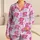 Pink Lucky Number Sixty Seven Stars for Cozy Weekend Lounging and Relaxed Home Days Satin Pajamas Set - 1