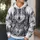 Realistic Wolf Pack Forest Portrait for Outdoor Adventure and Wilderness Lovers All-over Print Hoodie (Lightweight) - 5