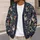 Jackalope Woodland Mushrooms And Wildflowers For Cozy Autumn Nature Lovers Everyday Style All-over Print Knitted Cardigan - 5