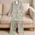 Colorful Patchwork Florals for Cozy Evenings at Home and Relaxed Weekend Lounging for Women Satin Pajamas Set - 5
