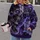 Purple Skull And Electric Storm Art For Alternative Style And Nighttime Adventures All-over Print Hoodie (Lightweight) - 2