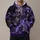 Purple Skull And Electric Storm Art For Alternative Style And Nighttime Adventures All-over Print Hoodie (Lightweight) - 1