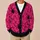 Hot Pink Spiderwebs and Punk Spiders for Halloween Alternative Teen Style All-over Print Knitted Cardigan - 6