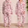 Rose Pink Ribbon Bows for Romantic Valentine Mornings and Cozy Evenings at Home for Her Satin Pajamas Set - 2
