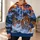 Majestic Tiger Mountain Wilderness for Bold Autumn Outdoor Adventures and Nature Lovers All-over Print Hoodie (Lightweight) - 6