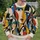 Bold Cubist Faces for Coastal Getaways and Creative Everyday Style for Women All-over Print Knitted Sweater - 6