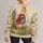 Storybook Rabbit Watering Spring Flowers for Whimsical Cottagecore Everyday Style All-over Print Knitted Sweater - 1