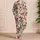 Santa Gingerbread Snowman Holiday Cheer for Christmas Eve Family Gatherings Satin Pajamas Set - 4