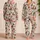 Santa Gingerbread Snowman Holiday Cheer for Christmas Eve Family Gatherings Satin Pajamas Set - 2