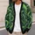 Neon Green Cosmic Tentacles for Bold Everyday Alternative Style All-over Print Knitted Cardigan - 5