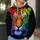 Rainbow Tiger Face for Bold Weekend Lounging and Colorful Casual Style at Home All-over Print Hoodie (Lightweight) - 5
