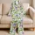 Colorful Watercolor Bow Motifs for Cozy Nights and Relaxed Mornings Satin Pajamas Set - 5