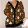 Halloween Ghosts, Jack-O'-Lanterns And Autumn Flowers For Spooky Fall Style Lovers All-over Print Knitted Cardigan - 4